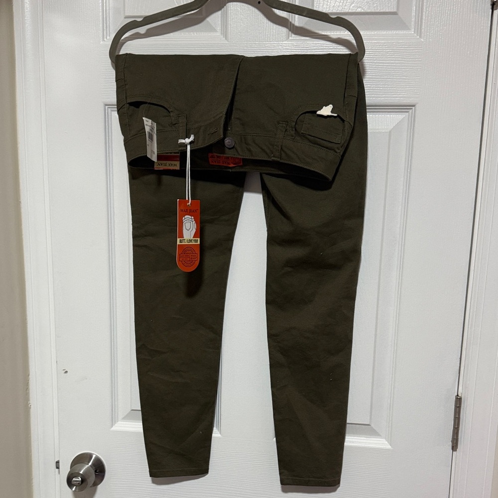 Wax Jean Men's Dark Green Cargo Pants